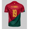 Portugal Nuno Mendes #19 Hemmatröja VM 2022 Korta ärmar